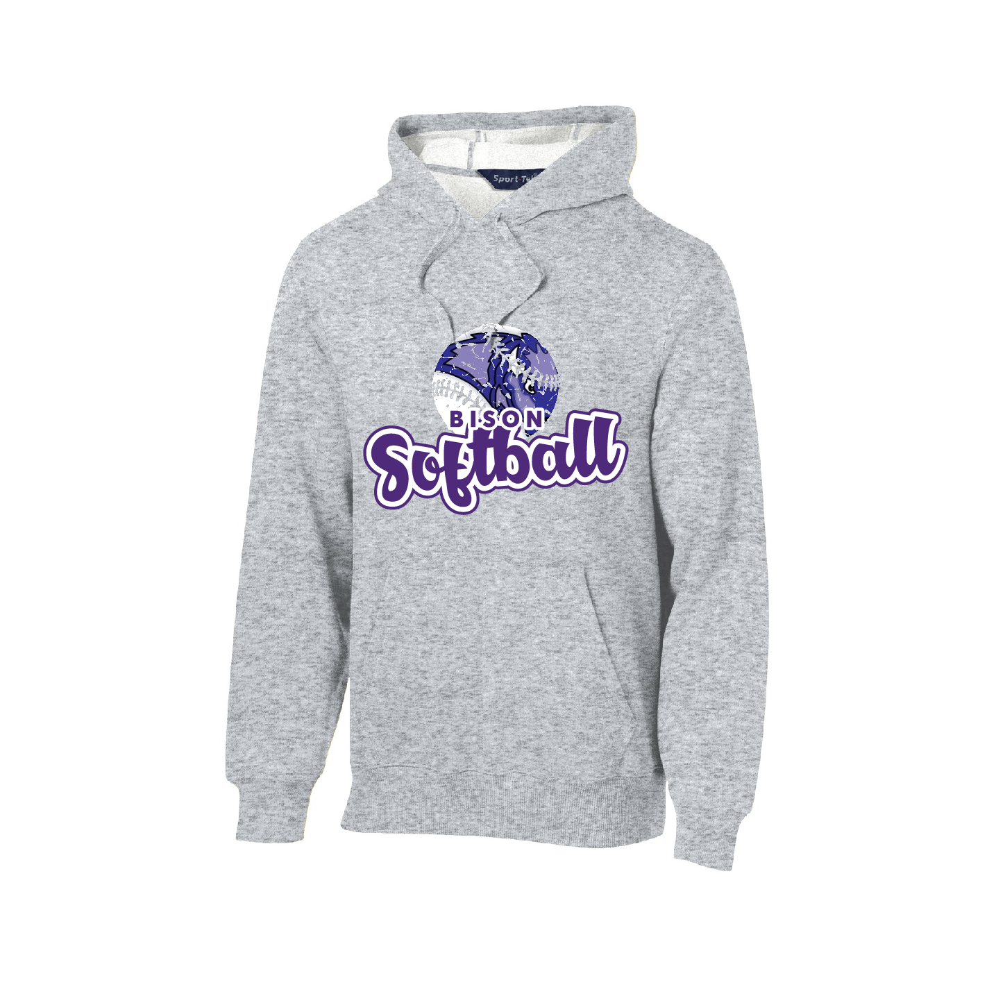 Sport Tek Hoodie- Bison Softball